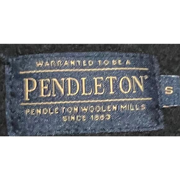 Pendleton Woolen Mills Hoodie Black Sweatshirt Pullover Aztec Graphic Adult Sz S - Picture 5 of 6